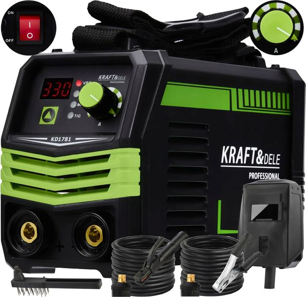 Spawarka inwertorowa 330A MMA TIG LIFT VRD KRAFT&DELE KD1781