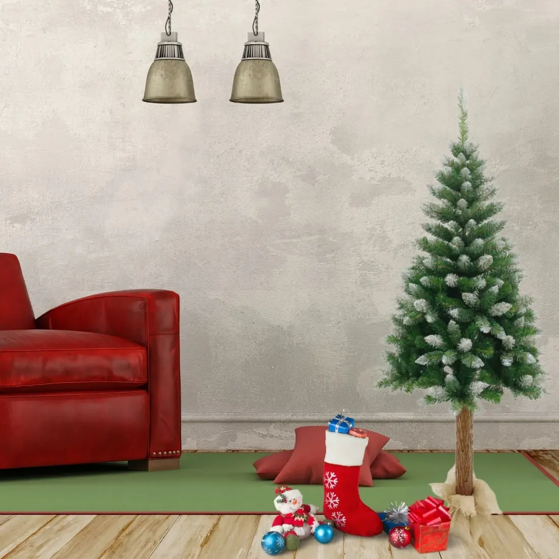 choinka-sztuczna-na-pniu-diamentowa-gesta-jak-zywa-premium-osniezona-180-cm-stan-nowy