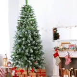 choinka-sztuczna-na-pniu-diamentowa-gesta-jak-zywa-premium-osniezona-180-cm-stan-nowy-rodzaj-choinki-sztuczna