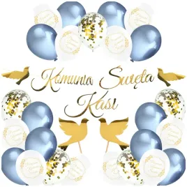 pierwsza-komunia-swieta-balony-dekoracje-komunijne-topper-na-tort-baner