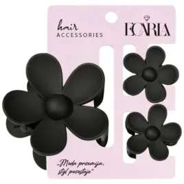 ecarla-zestaw-czarnych-spinek-do-wlosow-w-ksztalcie-kwiatka-3-szt