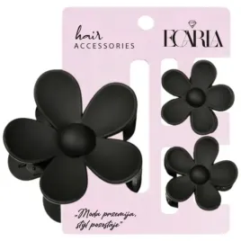 ecarla-zestaw-czarnych-spinek-do-wlosow-w-ksztalcie-kwiatka-3-szt