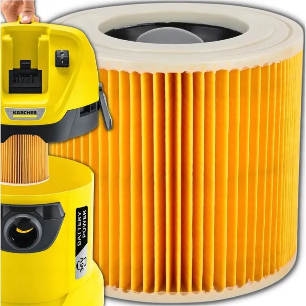 FILTR WZMOCNIONY DO KARCHER WYMIENNY MV2 MV3 WD2 WD3 SE4001 FILTR POWIETRZA