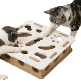 interaktywna-zabawka-dla-kota-filcowy-labirynt-z-pileczkami-i-dzwoneczkami