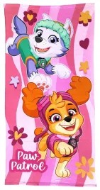 rozowy-recznik-kapielowy-psi-patrol-everest-i-skye-70-x-140-cm-paw36-5055