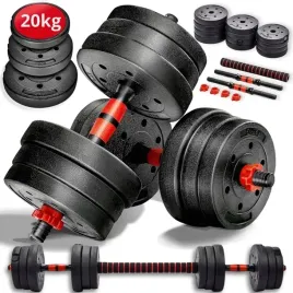 zestaw-2-hantli-bitumicznych-regulowanych-20-kg-sztanga-gryfy-silowy