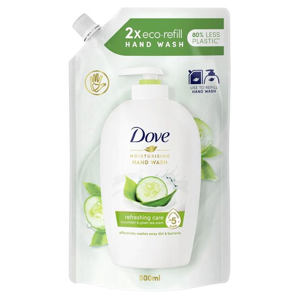 Dove REFRESHING CARE OGÓREK I ZIELONA HERBATA mydło w płynie zapas 500ml