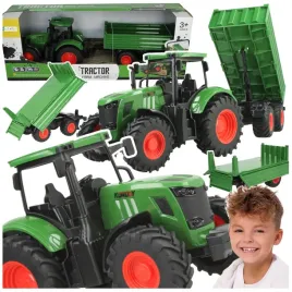 traktor-ciagnik-z-przyczepa-z-naczepa-otwierane-burty-ladunkowe-gumowe-kola