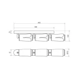flower-chrome-bialy-spot-3xgu10-liczba-punktow-swiatla-3