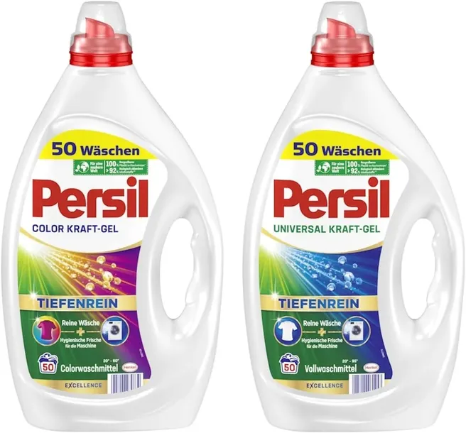 Persil COLOR + UNIVERSAL KRAFT GEL TIEFENREIN żel do prania 2 x 50 4,5l DE