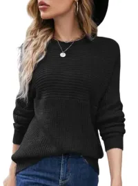 shein-sweter-damski-czarny-klasyczny-casual-36-v9o