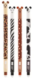 dlugopisy-zelowe-wymazywalne-happy-color-furry-safari-4-kolory-komplet