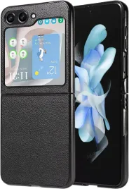 goken-skorzane-etui-do-samsung-galaxy-z-flip-5-5g-czarne