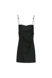 zara-sukienka-damska-czarna-mini-marszczona-xl-hep