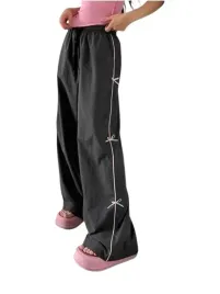 dazy-spodnie-damskie-czarne-dlugie-casual-kokardki-m-lyh