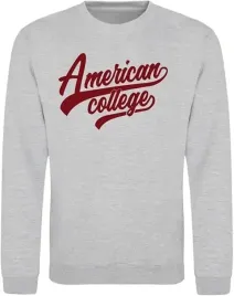american-college-szara-bluza-damska-prosta-z-dlugim-rekawem-s-j9a