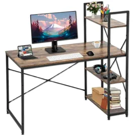 nowoczesne-biurko-komputerowe-szkolne-z-regalem-loft-prostokat-industrialne