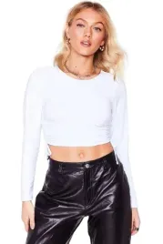 nasty-gal-petite-biala-bluzka-damska-krotka-38-yhd