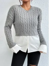 shein-damski-szary-sweter-dopasowany-38-vba