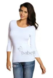 babell-biala-dopasowana-bluzka-z-rekawem-3-4-z-wiskozy-xxl-j5d