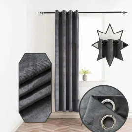 elegancka-zaslona-140x250-cm-grafit-jodelka-przelotki-nowoczesne-wnetrza