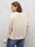 shein-plus-size-bluza-damska-ecru-prosta-46-lrb-stan-nowy