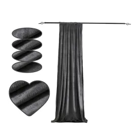 zaslona-z-weluru-wzor-jodelka-140x230-cm-z-tasma-elegancka-ciemny-szary