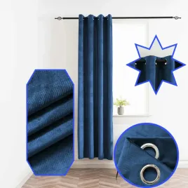 elegancka-zaslona-140x250-cm-granat-jodelka-przelotki-nowoczesne-wnetrza