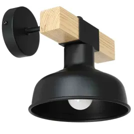 kinkiet-faro-black-natural-wood-1xe27-60w