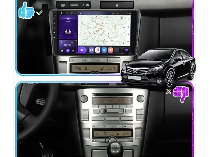 radio-android-fs6-max-avensis-2002-2008-6-128-carplay-androidauto-2k-dsp-model-fs6-max