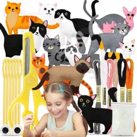 filcowy-zestaw-do-szycia-dla-dzieci-zwierzeta-koty-12szt-diy-kotek-kotki