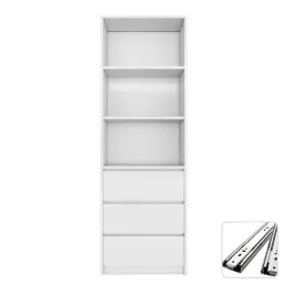 elegancki-duzy-regal-z-3-szufladami-i-polkami-na-ksiazki-bialy-180x90x32cm