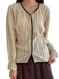dazy-bluzka-damska-bezowa-rozpinana-casual-xl-vba