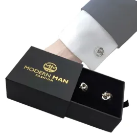 spinki-do-mankietow-srebrne-wezelki-pudelko-modern-man-elegancki-prezent