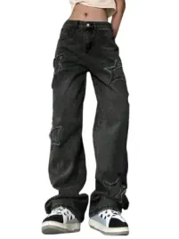 spodnie-jeansowe-damskie-czarne-proste-xl-v5u