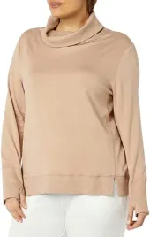 amazon-essentials-bluza-z-golfem-bezowa-casual-damska-l-sxh