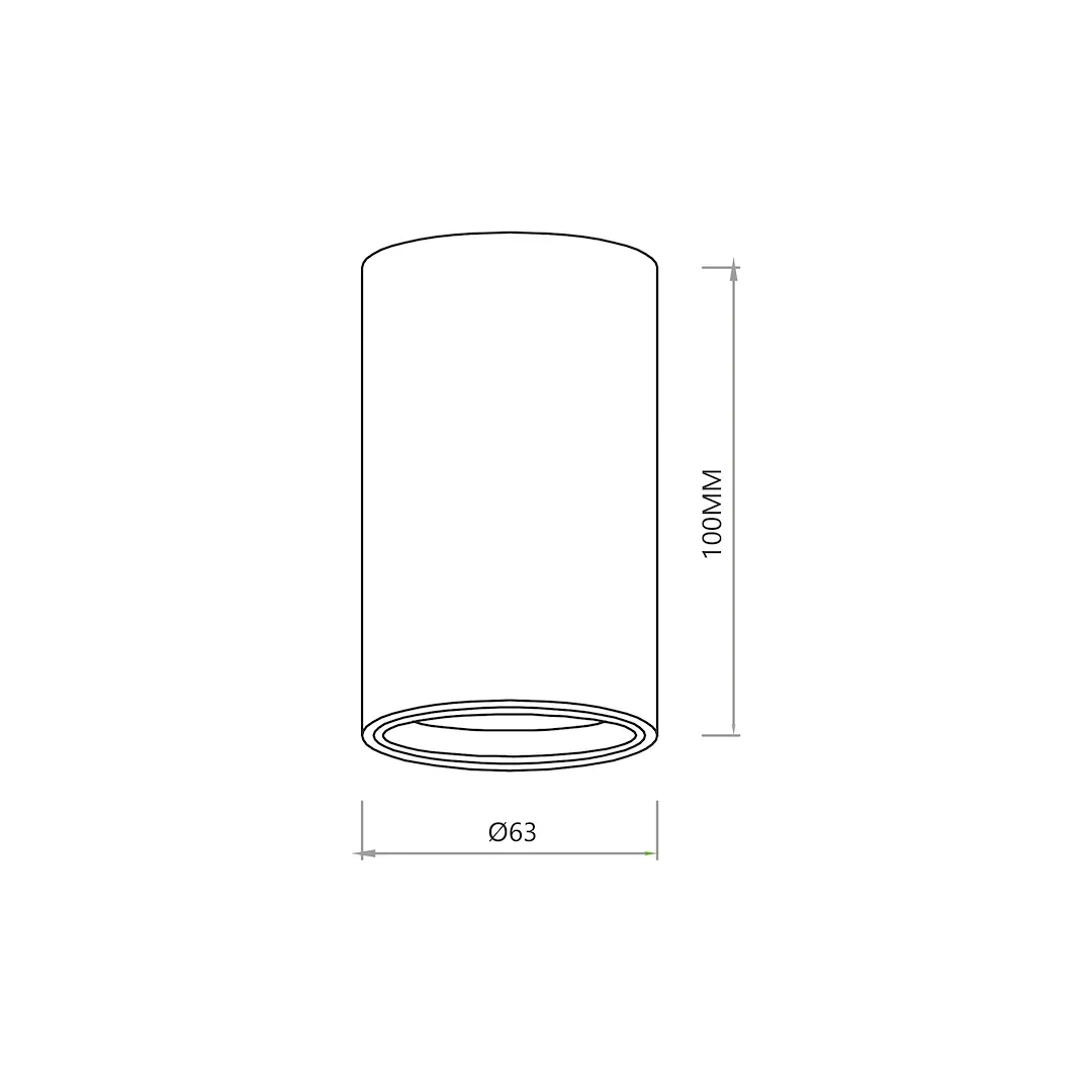genesis-spot-white-1xgu10-10cm