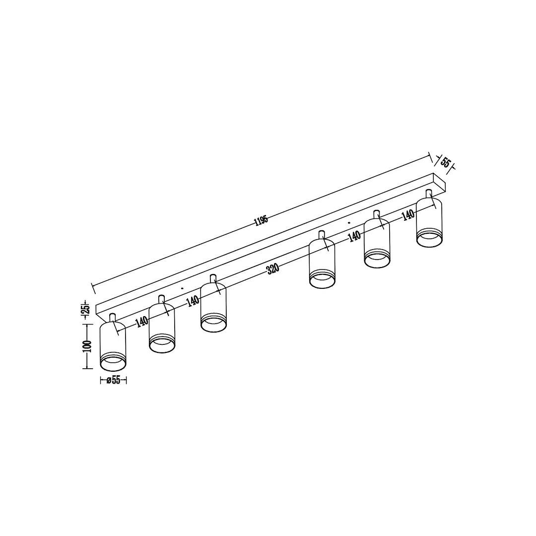 oprawa-pipe-ring-spot-czarny-6xgu10-stan-nowy
