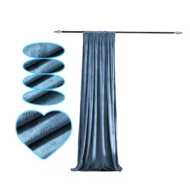 zaslona-z-weluru-wzor-jodelka-140x230-cm-z-tasma-elegancka-niebieska