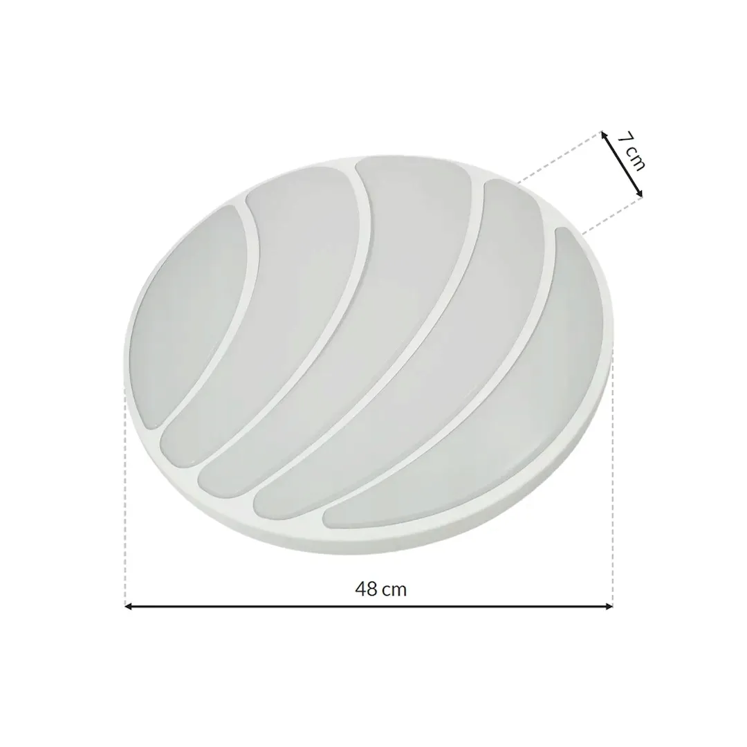 plafon-shell-bialy-40w-led-o480-mm