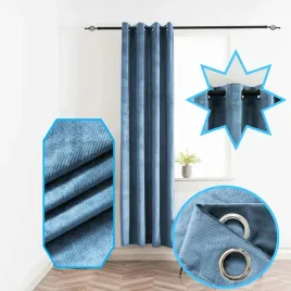 elegancka-zaslona-140x250-cm-blekit-jodelka-przelotki-nowoczesne-wnetrza