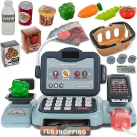 kasa-fiskalna-sklepowa-interaktywna-wyswietlacz-dzwiek-dla-dzieci-zestaw