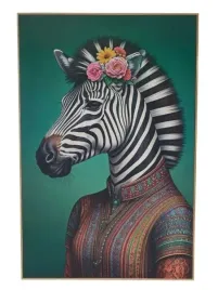 obraz-scienny-zebra-laminowany-z-brazowa-rama-mdf-38x58cm-1szt