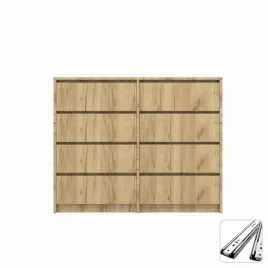 funkcjonalna-duza-komoda-8-szuflad-szafka-dab-craft-zloty-120x982x43-cm
