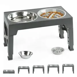 stolik-dla-psa-regulowany-z-miskami-skladany-dla-wszystkich-ras-2w1