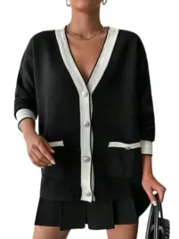 damski-sweter-czarny-na-guziki-casual-one-size-lrm