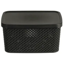 koszyk-do-przechowywania-czarny-23cm-pojemnik-z-pokrywa-zamykany-azurowy