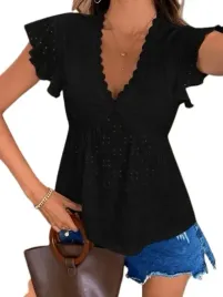 shein-damski-t-shirt-czarny-letni-z-falbanami-s-lyn