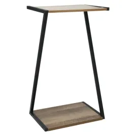 podwojny-stojak-na-kwiaty-pionowy-50cm-kwietnik-czarny-brazowy-drewno-metal