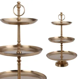 zlota-patera-do-serwowania-ciast-owocow-przekasek-50cm-wysoka-3-poziomy